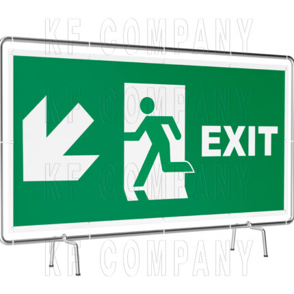 notausgang-exit links abwährts banner werbebanner