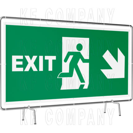 notausgang-exit rechts abwährts banner werbebanner